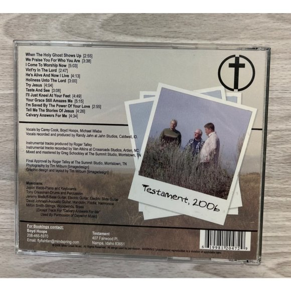 Testament Worship CDs I Come to Worship Now Self Titled Lot of 2 Indie Christian - Picture 6 of 6